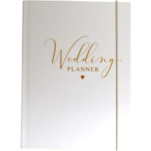 Design By Violet Ultimate Wedding Planner Book – A5 Size (5.8” x 8.3”) – Comprehensive Wedding Planning Organiser – White Planner Notebook w