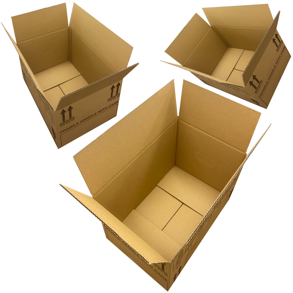 Photos - Envelope / Postcard Pluto PlutoPackaging 10 Large Strong Cardboard Packing Moving House Boxes 47cm x 31.5c 