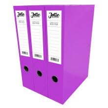 Box File with Lock Spring Ring Pull & Catch Glossy Finish 75mm Spine Ideal Document O