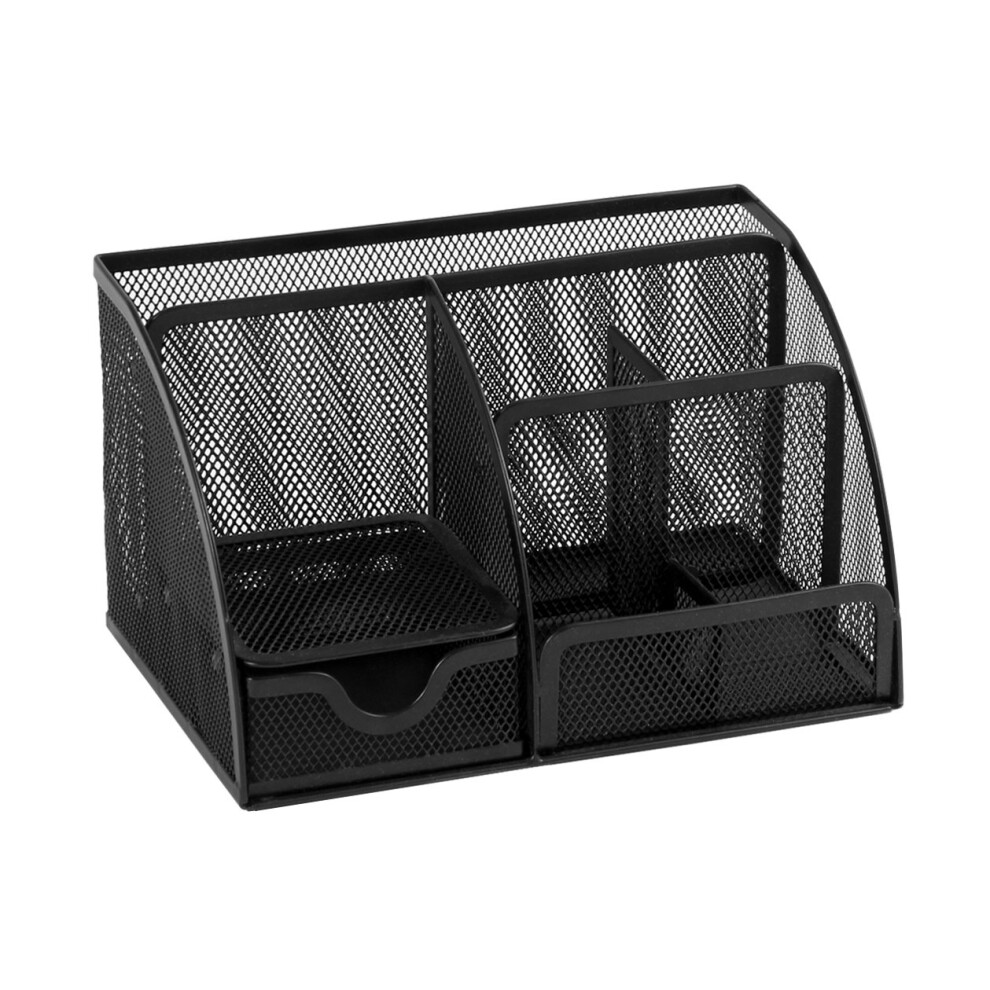 Photos - Other Furniture Osco Small Wiremesh Desk Organiser, Metal Mesh Pen Pot Desk Tidy with 6 Compartments