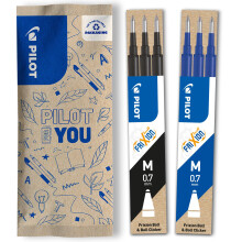 PILOT - Pack of 2 sets of 3 Refills 0,7 - Erasable ink for Frixion - Medium - Assorte