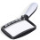 Kaome Rectangular Magnifying Glass with Light Magnifier Large Foldable Handheld 5 LED, 2 Dimming Modes, 2X Magnifying Reading for Seniors Low Vision 1