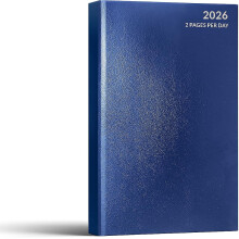MantraRaj 2026 A4 Two Pages Per Day Diary Year Planner with Hardback Cover, Appointme