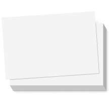 S&O 300gsm 4x6” Postcard Paper Cardstock(Both Sides Blank) for Art or Clear Thank Notes for Mailing—Set of 60 White Blank Invitation Sheets