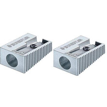 Staedtler Single Hole Quality Aluminium Pencil Sharpener X 2