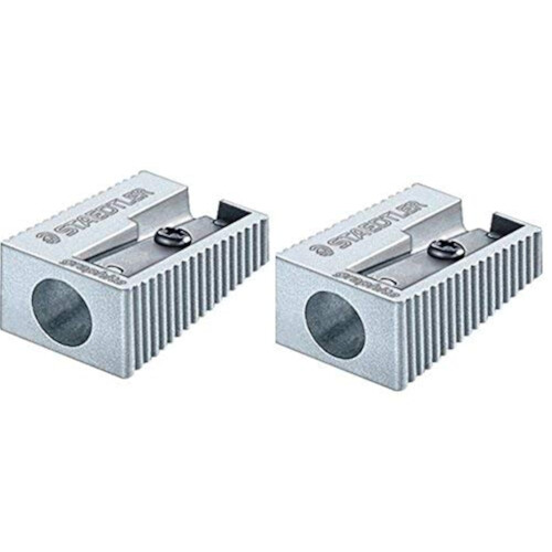Staedtler Staedtler Single Hole Quality Aluminium Pencil Sharpener X 2