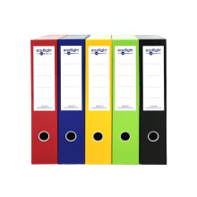 5 x Eastlight Classic Box file, Foolscap Assorted colours