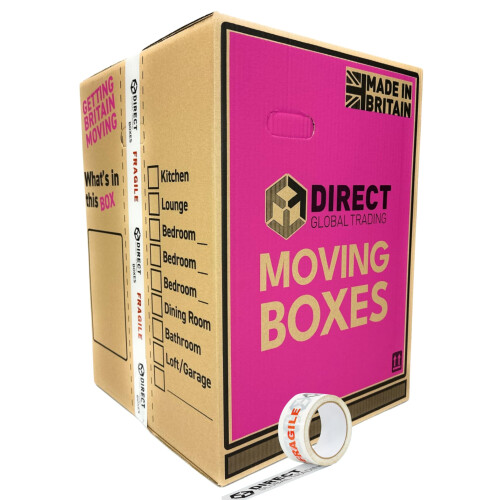 10 Strong Extra Large Tall Strong Cardboard Storage Packing Moving House Boxes with C