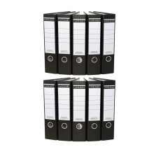 Eastlight A4 Lever Arch Files Black & White Pack of 10