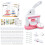LZEXIN Button Maker Machine 55mm, Badge Punch Press Kit, Badge Machine with Circle Cu 1