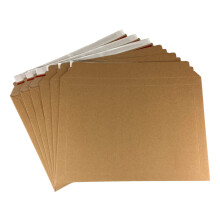 Crimson Starfish Cardboard Envelopes - 100 A4 Peel & Seal Letter Envelopes - 249mm x 352mm - Rip & Strip Open - Card Mailers for Royal Mail Large Lett