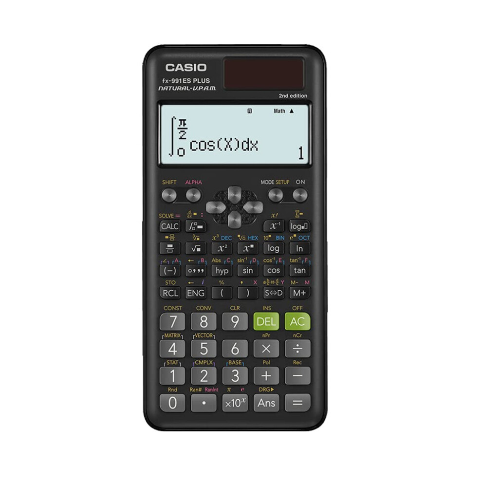 Casio Fx-991Es Plus 2 Scientific Calculator With 417 Functions And Display, Natural 36677948