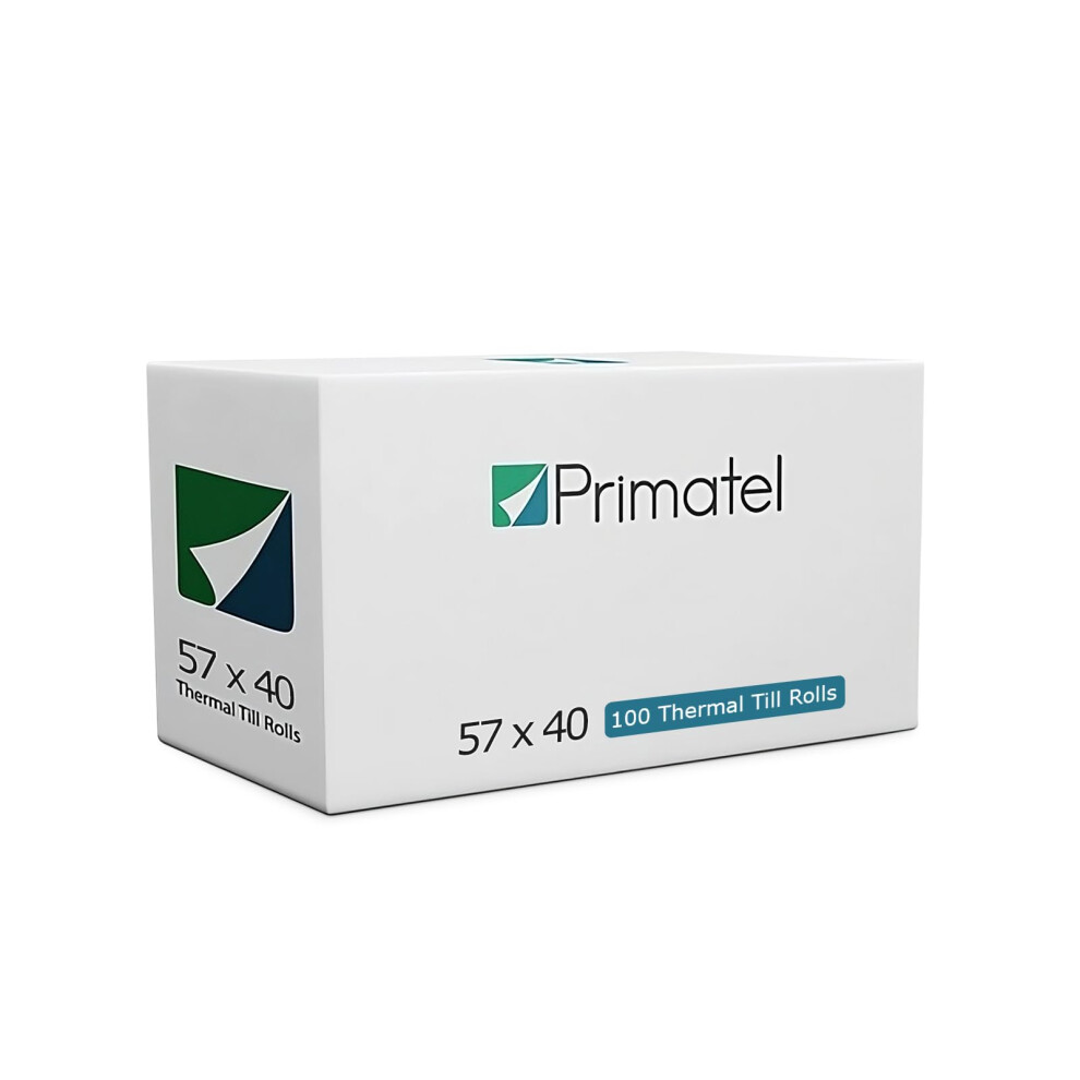 Photos - Accessory Primatel Thermal Rolls 57x40 Thermal Till Rolls for Credit Card Machines | Each roll is 15 metre Long(100 Rolls)