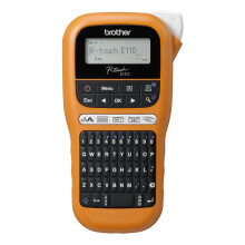 Brother PT-E110 Label Maker, P-Touch Electrician Label Printer, Handheld, QWERTY Keyb
