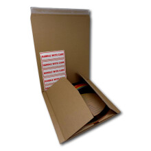 EPOSGEAR 12" Record LP Strong Peel and Seal 150gsm B-Flute Corrugated Board Card Mani
