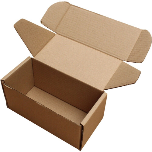 WHITE OR BROWN SHIPPING CARDBOARD BOXES POSTAL MAILING GIFT PACKET SMALL PARCEL (8" x