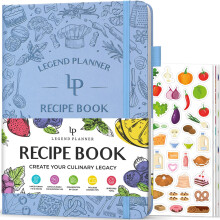 Legend Recipe Book – Blank Family Cookbook to Write In Your Own Recipes – Empty Cooki