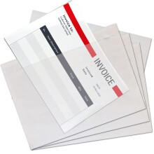 JeeJaan 500 x A4 Plain Document Enclosed Wallets (328 x 235mm) - Strong Clear Plasti