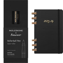 Moleskine x Kaweco Rollerball Refillable Pen in ABS plastic for Writers, Note-takers,