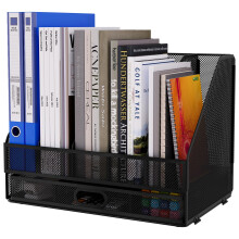 EasyPAG Desktop Metal A4 Magazine File Holder Mesh Desk Tidy Office Literature Docume