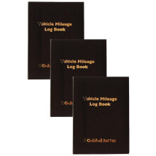 Exacompta - Ref T43Z - Guildhall' Vehicle Mileage Log Book (60 Pages) - 149 x 104mm i