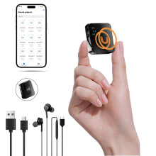 128GB Mini Digital Voice Recorder, AI Noise Reduction, 3072Kbps Magnetic Voice Record