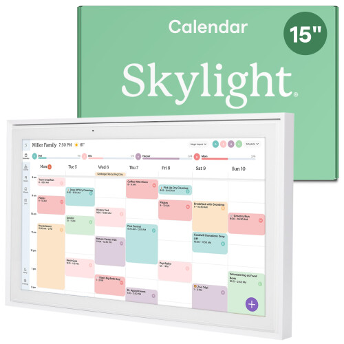 Skylight Calendar: 15-inch Digital Calendar & Chore Chart, Smart Touchscreen Interact