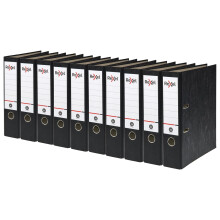 10 x Rexel A4 Lever Arch Files, Black, 500 Sheets Capacity, 75 mm Spine Width, Strong & Durable Paper on Board, Ideal for Filing and Archiving at Hom