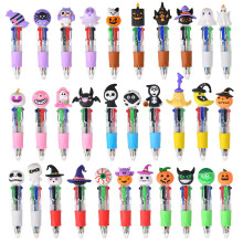 Pack of 30 Mini Multicolor Pens, 4 in1 Cute Halloween Party Ballpoint Pens for Childr