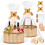 Dreamtop 2 Set Empty Hamper Baskets, Woven Bamboo Gift Basket Hamper Kit with Handles 1