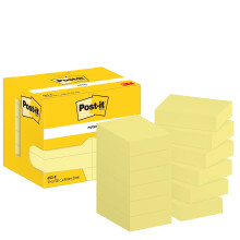 Post-it Notes Canary Yellow, Pack of 12 Pads,100 Sheets per Pad, 38 mm x 51 mm, Canary Yellow - Self-Stick Notes for Note Taking, to Do Lists & Remin