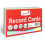 Silvine 5x3 Assorted Colour Flash Cards - Lined (100 Record Cards) 4 Colours for Study, Presentations and Notes 1