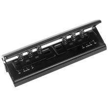 All Metal Adjustable 6-Hole Paper Puncher, A5 A6 A7 6 Ring Punch with Positioning Mark, 6 Sheet Capacities Puncher for Dairy Planner, Personal