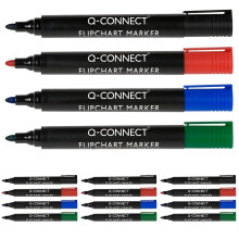 Q-Connect Flipchart Marker Pen Bullet Tip Assorted (Pack of 16)