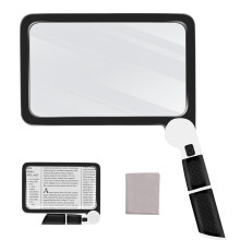 Yerepk 5X Magnifying Glass with Light, Handheld Magnifier for Reading, Large Magnifyi