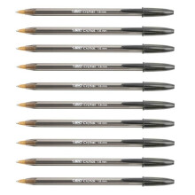 BIC 10 x 1.6mm Black Ink Pens