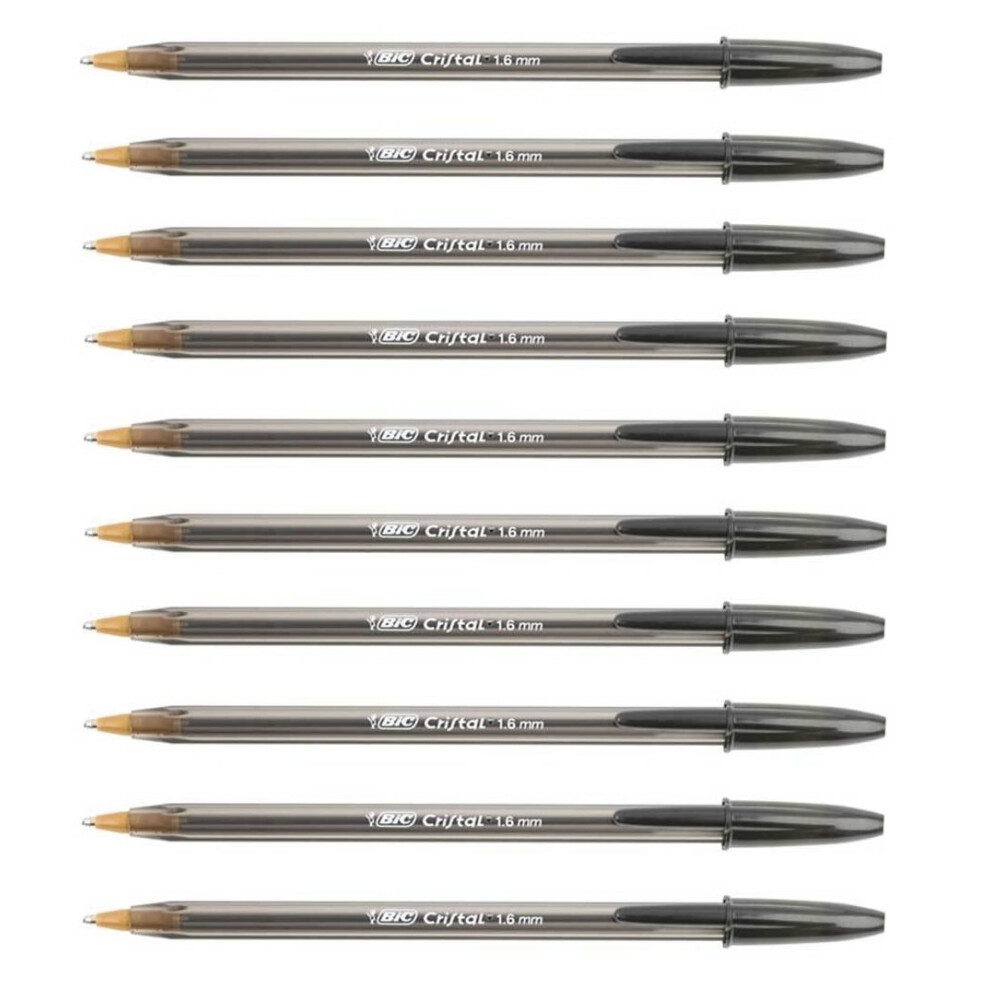 Bic 10 X 1.6Mm Black Ink Pens