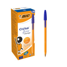 BIC Orange Original Fine Ballpoint Pens, Writing Pens with Long-Lasting Ink, Fine Poi