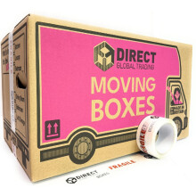 15 Strong Large Cardboard Storage Moving House Packing Boxes with Fragile Tape 5