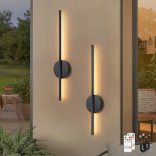 Kimjo Battery Operated Wall Lights - Rechargeable Wall Lights Dimmable 3 Colors - Wireless Wall Sconces Remote Control - Battery Wall Light USB for Be