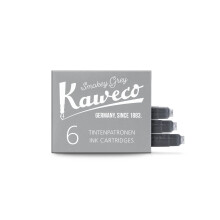 Kaweco Fountain Pen Ink Cartridges Smokey Grey of 6 | Premium Ink with Short Standard