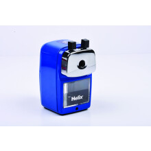 Helix Metal Desktop Sharpener for Standard and Jumbo Pencils (Assorted Colours)