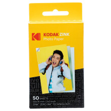 KODAK 5.1x7.5 cm (2x3) Sticky-Backed Zink Photo Paper (50 Sheets) - Compatible w
