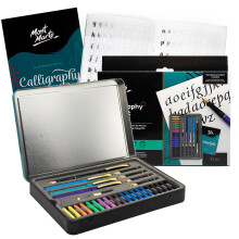 MONT MARTE Calligraphy Pen Set - 32 pieces - Perfect for beginners - Includes: 4x calligraphy pen, 5x calligraphy nibs and much more - Great introduc