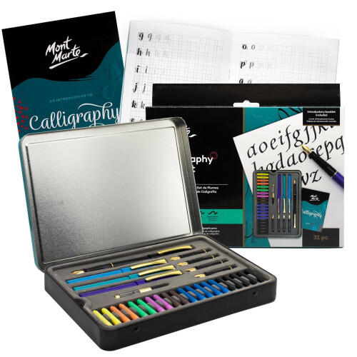 MONT MARTE Calligraphy Pen Set - 32 pieces - Perfect for beginners - Includes: 4x cal