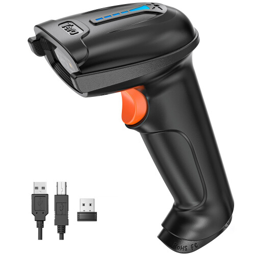 Tera 2D QR Barcode Scanner Wireless USB Wired 1D 2D Handheld Cordless Bar Code Reader
