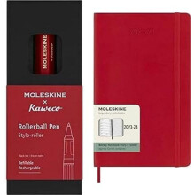 Moleskine x Kaweco Rollerball Refillable Pen in ABS plastic for Writers, Note-takers,