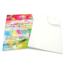 Evergreen Goods 40 Sheets A4 Glossy White Printable Vinyl Sticker Paper, Waterproof S
