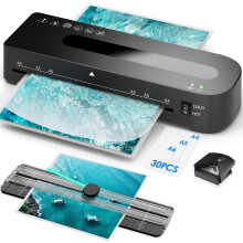 MAXDONE A4 Laminator Machine - 9inches Thermal Laminator with 30 Laminating Pouches, 4 in 1 Laminating Machine with Paper Trimmer and Corner Rounder
