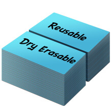 LLPT Dry Erase Magnetic Labels | 50PCS | Blank Writable Magnet Stickers Reusable for